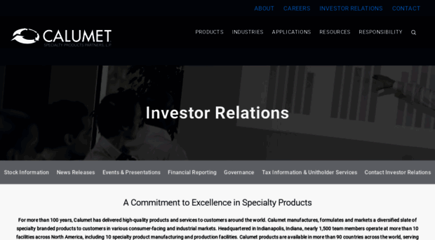 calumetspecialty.investorroom.com