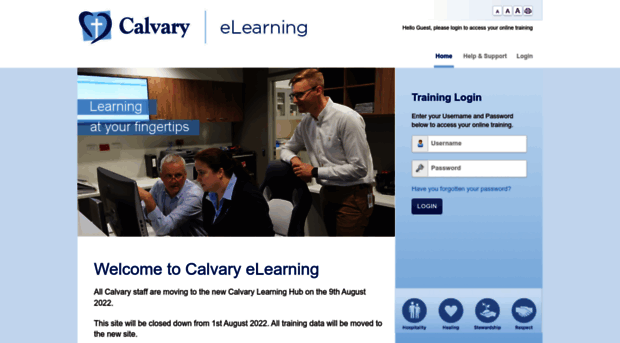 calvary.e3learning.com.au - Calvary Online Training Portal - Calvary ...