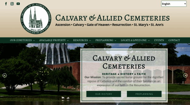 calvaryandalliedcemeteries.com