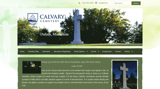 calvarycemeteryduluth.com