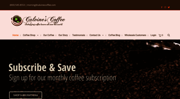 calvinescoffee.com