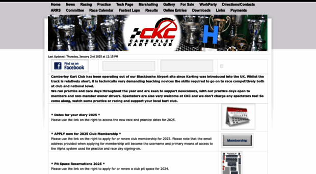 camberleykartclub.com