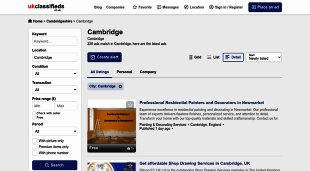 cambridge.ukclassifieds.co.uk