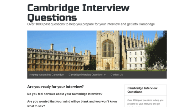 cambridgeinterviewquestions.com