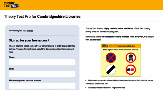 cambridgeshire.theorytestpro.co.uk