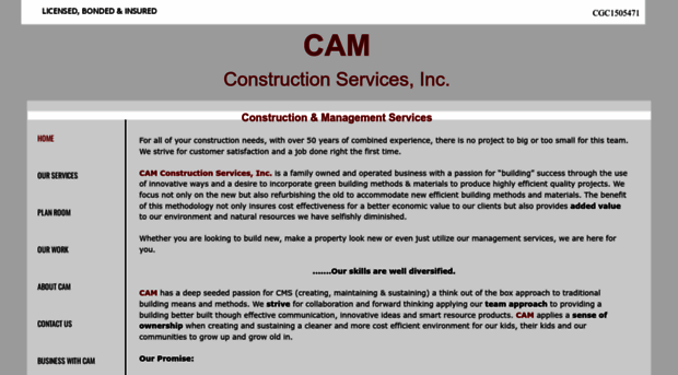 camconstructionservices.com