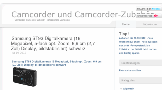 camcorder-schnaeppchen.preislux.com