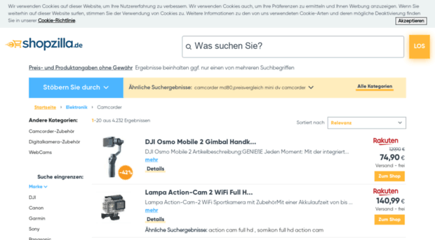 camcorder.shopzilla.de