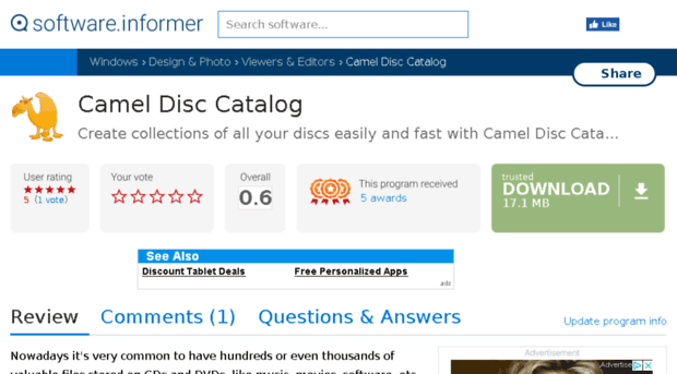 camel-disc-catalog.software.informer.com