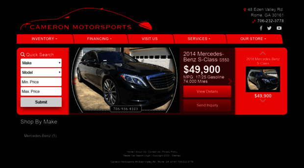 cameronmotorsportsga.com
