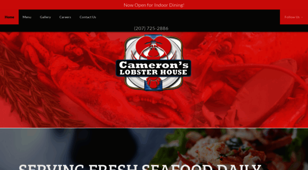 cameronslobsterhouse.com