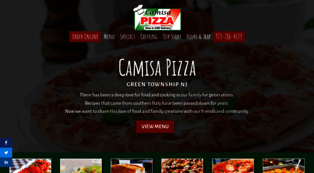 camisapizza.com