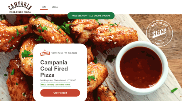 campaniacoalfiredpizzamenu.com