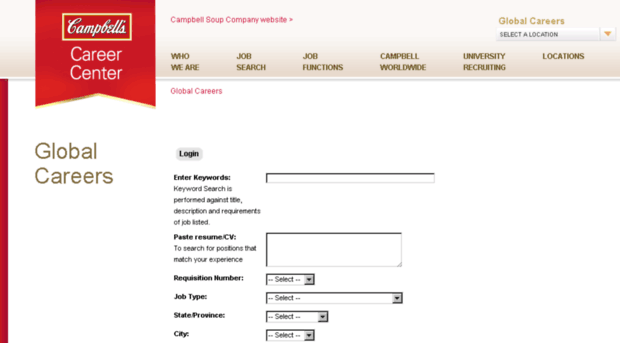 campbellsoupcompany.apply2jobs.com