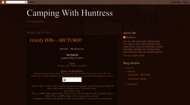 campingwithhuntress.blogspot.com