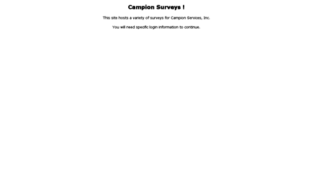 campionsurveys.com