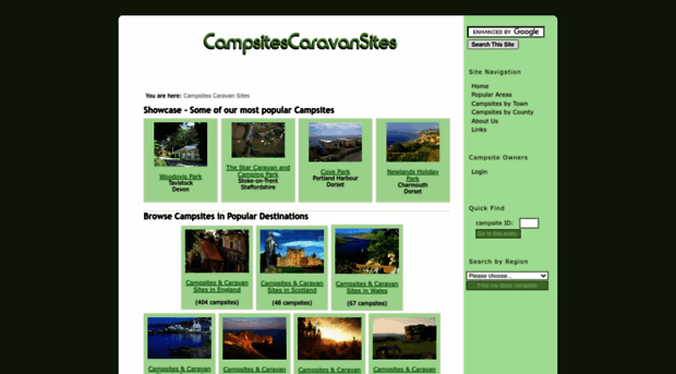 campsitescaravansites.co.uk