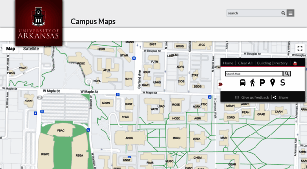 campusmap.uark.edu