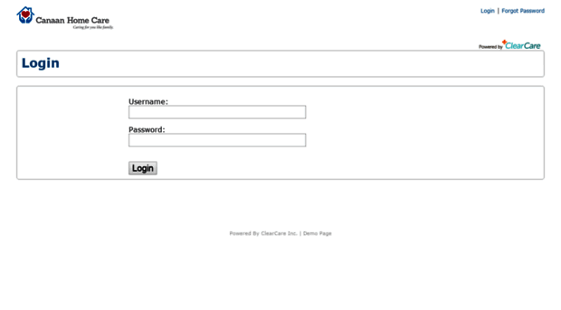 canaanhomecare.clearcareonline.com