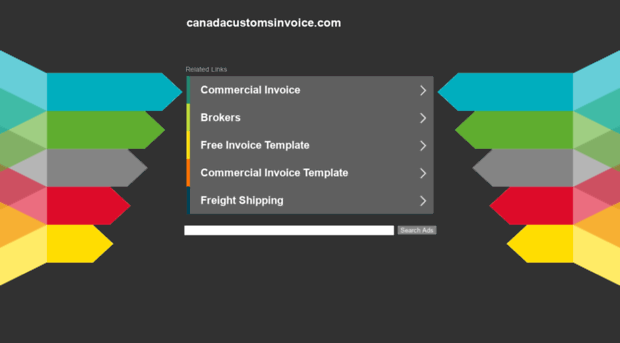 canadacustomsinvoice.com