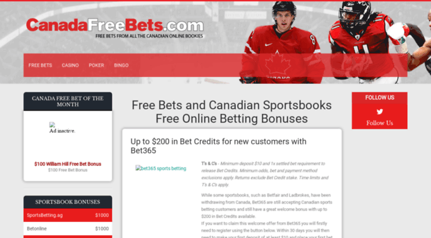 canadafreebets.com