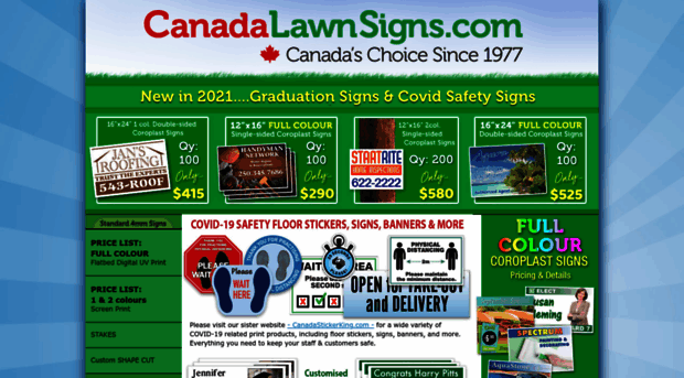 canadalawnsigns.com