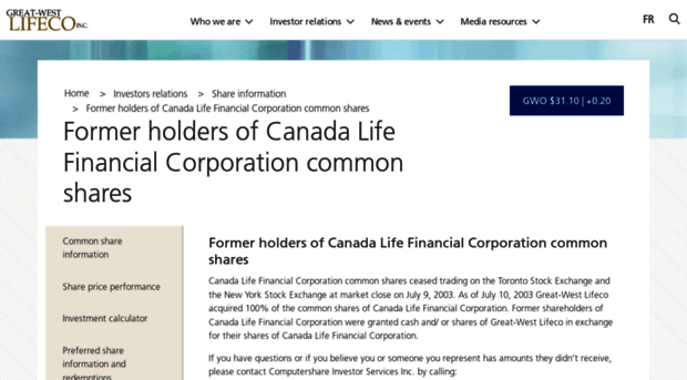 canadalifefinancial.com