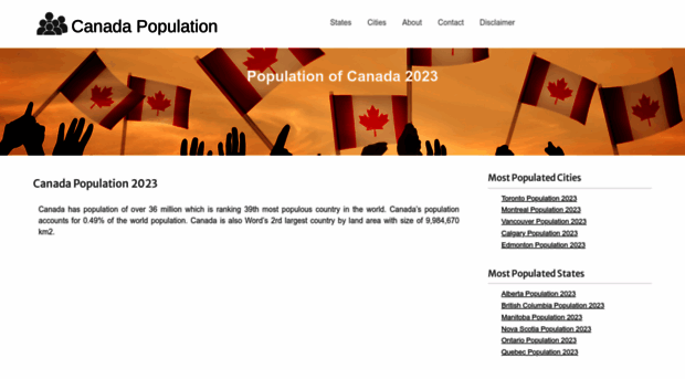 canadapopulation.net