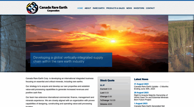 canadarareearth.com