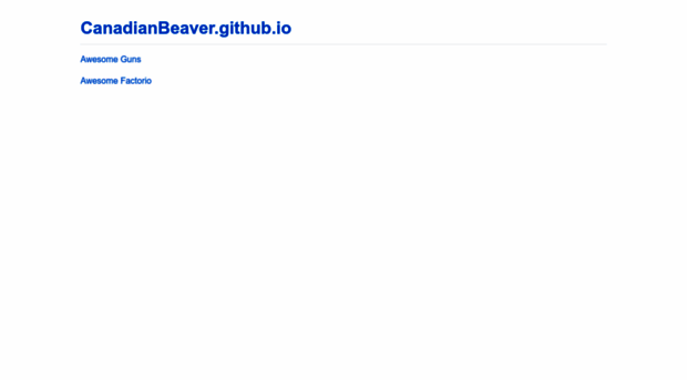 canadianbeaver.github.io