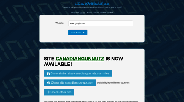 canadiangunnutz.com.isdownorblocked.com