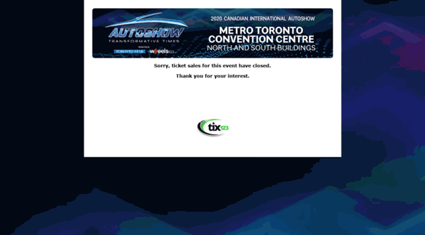 canadianinternationalautoshow.tix123.com