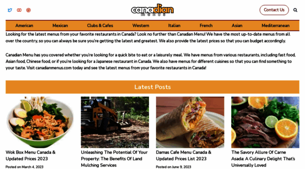 canadianmenus.com