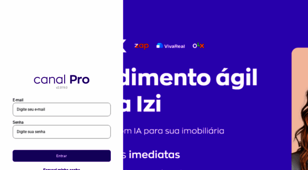 canalpro.grupozap.com - Canal Pro - Gestão de Anúncios... - Canal Pro ...