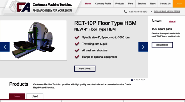 canameramachinetools.com
