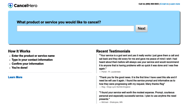 cancelhero.com