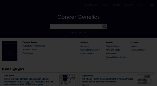 cancergeneticsjournal.org