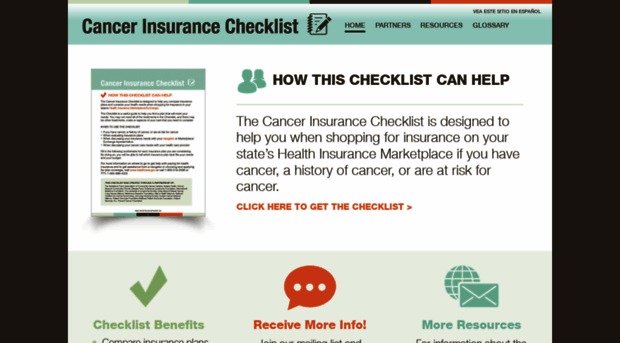 cancerinsurancechecklist.org