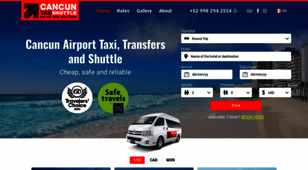 cancuntaxishuttle.com