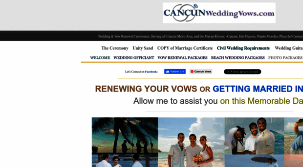 cancunweddingvows.com