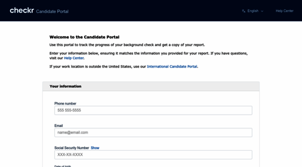 candidate.checkr.com - Checkr Candidate Portal - Candidate Checkr
