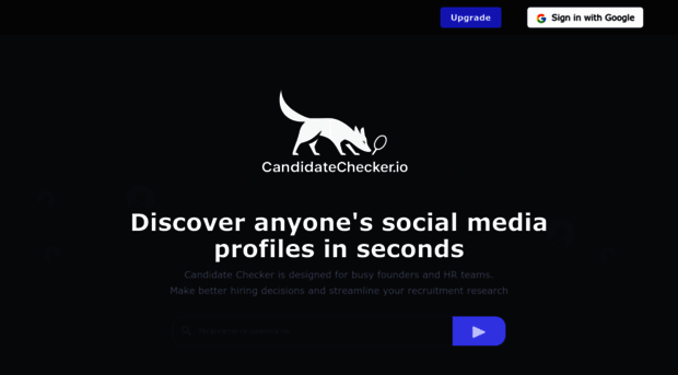candidatechecker.io - Candidate Checker | Find Anyon... - Candidate Checker