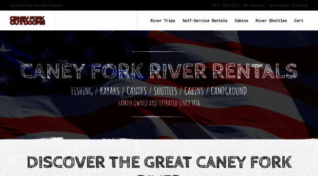 caneyforkriverrentals.com