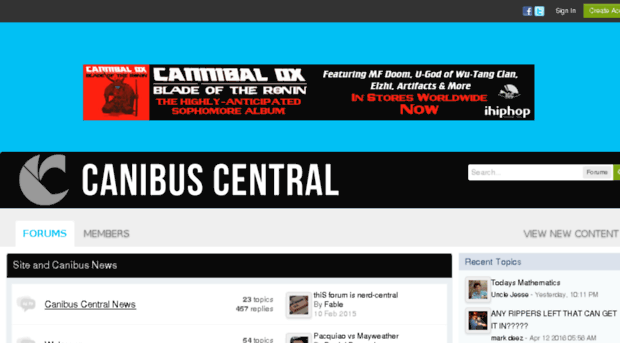 canibuscentral.ihiphop.com