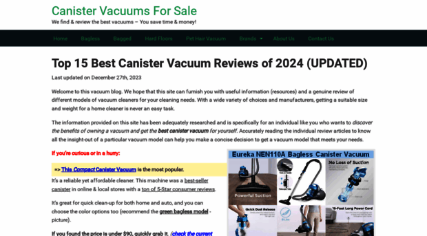 canistervacuumsforsale.com