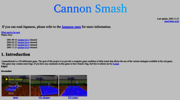 cannonsmash.sourceforge.net