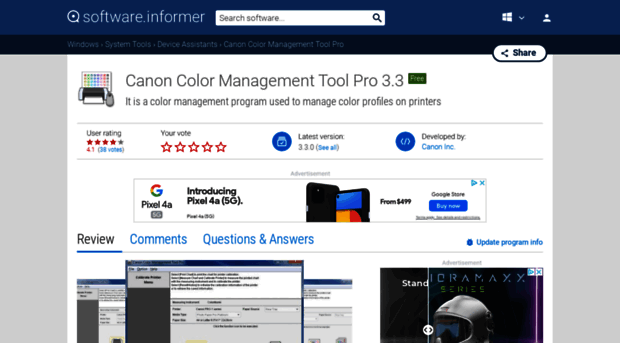 canon-color-management-tool-pro.software.informer.com