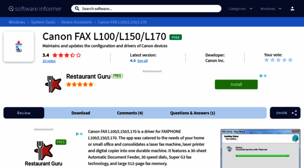 canon-fax-l100-l150-l170.software.informer.com