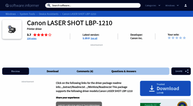 canon-laser-shot-lbp-1210.software.informer.com