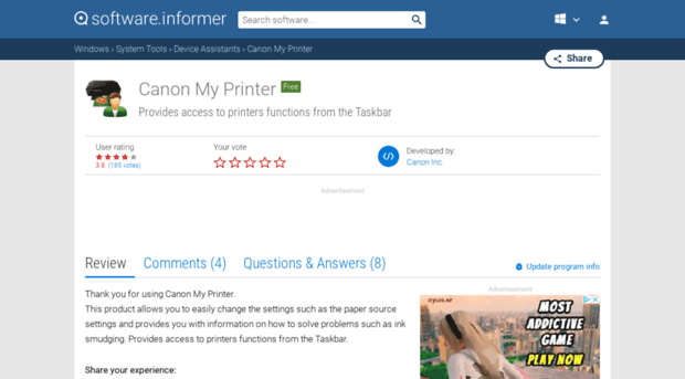 canon-my-printer.software.informer.com